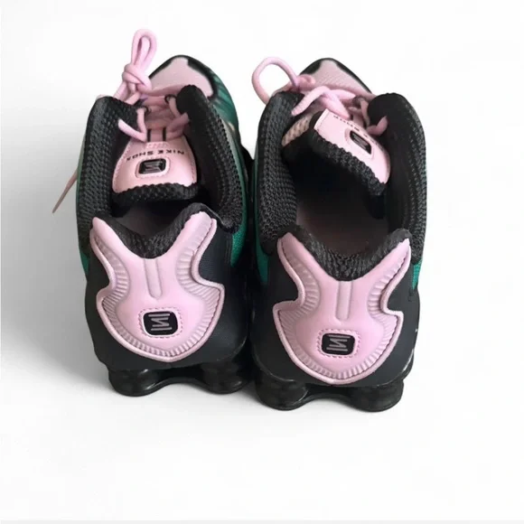 Nike Black, Pink, and Green Running Shoes - Picture 3 of 5